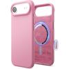 image:imageelago for iPhone 17 Pro Max Case Premium Magnetic Silicone Case Compatible with MagSafe Liquid Silicone Material Protective Cover Shockproof Slim Phone 69 inch BlackHot Pink