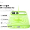 image:imageelago for iPhone 17 Pro Max Case Premium Magnetic Silicone Case Compatible with MagSafe Liquid Silicone Material Protective Cover Shockproof Slim Phone 69 inch BlackLime Green