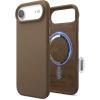 image:imageelago for iPhone 17 Pro Max Case Premium Magnetic Silicone Case Compatible with MagSafe Liquid Silicone Material Protective Cover Shockproof Slim Phone 69 inch BlackBrown