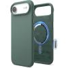 image:imageelago for iPhone 17 Pro Max Case Premium Magnetic Silicone Case Compatible with MagSafe Liquid Silicone Material Protective Cover Shockproof Slim Phone 69 inch BlackMidnight Green