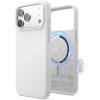 image:imageelago for iPhone 17 Pro Max Case Premium Magnetic Silicone Case Compatible with MagSafe Liquid Silicone Material Protective Cover Shockproof Slim Phone 69 inch BlackWhite