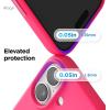 image:imageelago for iPhone 17 Pro Max Case Premium Magnetic Silicone Case Compatible with MagSafe Liquid Silicone Material Protective Cover Shockproof Slim Phone 69 inch BlackIce Red