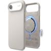 image:imageelago for iPhone 17 Pro Max Case Premium Magnetic Silicone Case Compatible with MagSafe Liquid Silicone Material Protective Cover Shockproof Slim Phone 69 inch BlackStone