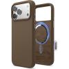 image:imageelago for iPhone 17 Pro Max Case Premium Magnetic Silicone Case Compatible with MagSafe Liquid Silicone Material Protective Cover Shockproof Slim Phone 69 inch BlackBrown