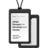 image:imageelago ID4 ID Card Holder BodyJean IndigoStrapBlack  Two Card StorageClear ID WindowMinimalisticLight Weight Badge Holder  for ID Cards amp Credit CardsBodyblack  Strapblack