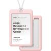 image:imageelago ID4 ID Card Holder BodyJean IndigoStrapBlack  Two Card StorageClear ID WindowMinimalisticLight Weight Badge Holder  for ID Cards amp Credit CardsBodylovely Pink  Straptransparency