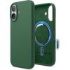image:imageelago for iPhone 17 Pro Max Case Premium Magnetic Silicone Case Compatible with MagSafe Liquid Silicone Material Protective Cover Shockproof Slim Phone 69 inch BlackAlpine Green