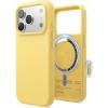image:imageelago for iPhone 17 Pro Max Case Premium Magnetic Silicone Case Compatible with MagSafe Liquid Silicone Material Protective Cover Shockproof Slim Phone 69 inch BlackYellow