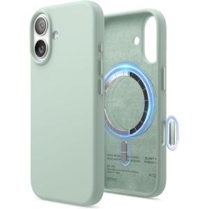 image:imageelago for iPhone 17 Pro Max Case Premium Magnetic Silicone Case Compatible with MagSafe Liquid Silicone Material Protective Cover Shockproof Slim Phone 69 inch BlackMint