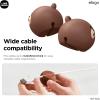 image:imageelago  Line Friends Cable Management Anchor Prevents Charging Cables Falling Functional Cord Organizer for Office and Home Stylish Objet for Desk Management Official Merchandise Brown