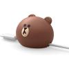 image:imageelago  Line Friends Cable Management Anchor Prevents Charging Cables Falling Functional Cord Organizer for Office and Home Stylish Objet for Desk Management Official Merchandise Brown