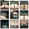 imageWERFACTORY Tiffany Pendant Light Fixture Sea Blue Stained Glass Dragonfly Hanging Lamp Wide 16 Inch Height 40 Inch S147 Series