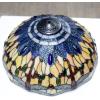 imageWERFACTORY Tiffany Floor Lamp Blue Yellow Dragonfly Stained Glass Standing Reading Light 16X16X64 Inches Antique Pole Corner Lamp Decor Bedroom Living Room Home Office S168 Series