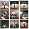 imageWERFACTORY Tiffany Floor Lamp Green Liaison Stained Glass Arched Lamp 12X18X64 Inches Gooseneck Adjustable Corner Standing Reading Light Decor Bedroom Living Room S160G Series