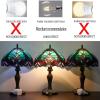 imageWERFACTORY Tiffany Floor Lamp Green Liaison Stained Glass Arched Lamp 12X18X64 Inches Gooseneck Adjustable Corner Standing Reading Light Decor Bedroom Living Room S160G Series