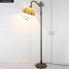 imageWERFACTORY Tiffany Floor Lamp Green Yellow Stained Glass Dragonfly Arch Lamp 12X18X64 Inch Gooseneck Adjustable Corner Standing Reading Light Decor Bedroom Living Room S009G Series