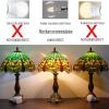 imageWERFACTORY Tiffany Floor Lamp Green Yellow Stained Glass Dragonfly Arch Lamp 12X18X64 Inch Gooseneck Adjustable Corner Standing Reading Light Decor Bedroom Living Room S009G Series