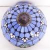 imageWERFACTORY Tiffany Lamp Blue Purple Lavender Stained Glass Baroque MotherDaughter Vase Table Lamp 16X16X24 Inches Desk Light Decor Bedroom Living Room Home Office S003C Series