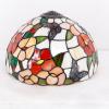 imageWERFACTORY Tiffany Table Lamp Bedside Pink Stained Glass Lamp Butterfly Style Reading Desk Light 12X12X18 Inches Decor Bedroom Living Room Home Office S275 Series