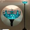 imageWERFACTORY Tiffany Floor Lamp Green Stained Glass Dragonfly Light 12X12X66 Inches Pole Torchiere Standing Corner Torch Uplight Decor Bedroom Living Room Home Office S622 Series B