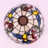 imageWERFACTORY Tiffany Lamp Shade Replacement 12X12X6 Inch Cream Amber Stained Glass Hummingbird Lampshade Only 158Inch Fitter Opening for Arched Floor Lamp Torchiere Lamp Pendant Light S101 Series
