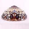 imageWERFACTORY Tiffany Lamp Shade Replacement 16X8 Inch Serenity Victorian Stained Glass Lampshade Only with Cap fit for Table lamp Pendant Light Ceiling Fixture Part Not Included S021 Series