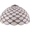 imageTiffany Lamp Shade Replacement W16H7 Inch Stained Glass Crystal Pear Bead Lampshade Fit For Table Lamps FLoor Lamp Ceiling Fixture 3 HooksPendant Hanging Light S005 WERFACTORY Home Office Decoration
