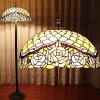 imageWERFACTORY Tiffany Floor Lamp Base Only for 1624 Inch Stained Glass Lampshade Height 64 Inch Bronze Finished Resin Base Antique Standing Lighting Base Replacement Only Wide 11 Inch