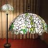 imageWERFACTORY Tiffany Floor Lamp Base Only for 1624 Inch Stained Glass Lampshade Height 64 Inch Bronze Finished Resin Base Antique Standing Lighting Base Replacement Only Wide 11 Inch