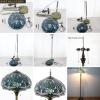 imageWERFACTORY Tiffany Floor Lamp Base Only for 1624 Inch Stained Glass Lampshade Height 64 Inch Bronze Finished Resin Base Antique Standing Lighting Base Replacement Only Wide 11 Inch