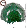 imageTiffany Lamp Shade Replacement Only W12H6 Inch Green Stained Glass Wisteria Lampshade 158Inch Fitter Opening for Floor Arch Lamp Torchiere Lamp Ceiling Fixture Pendant Light S523 WERFACTORY Bedroom