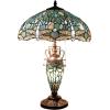 imageTiffany Lamp Shade Replacement W16H7 Inch Sea Blue Stained Glass Dragonfly Lampshade For Table Lamps FLoor Lamp Ceiling Fixture3 Hooks Pendant Hanging Light S147 WERFACTORY Home Office Decoration