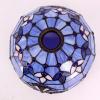 imageWERFACTORY Tiffany Lamp Shade Replacement 12X6 Inch Blue Purple Baroque Stained Glass Lampshade Only 158Inch Fitter Opening for Arched Floor Lamp Torchiere Lamp Pendant Light S003C Series