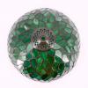 imageWERFACTORY Tiffany Lamp Shade Replacement 12X6 Inch Green Wisteria Style Stained Glass Lampshade Only with Cap fit for Table lamp Pendant Light Ceiling Fixture Part Not Included S523 Series