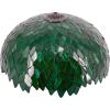 imageTiffany Lamp Shade Replacement W16H7 Inch Green Stained Glass Wisteria Lampshade For Table Lamps FLoor Lamp Ceiling Fixture 3 Hooks InsidePendant Hanging Light S523 WERFACTORY Home Office Decoration
