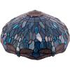 imageTiffany Lamp Shade Replacement W16H7 Inch Sea Blue Stained Glass Dragonfly Lampshade For Table Lamps FLoor Lamp Ceiling Fixture3 Hooks Pendant Hanging Light S147 WERFACTORY Home Office Decoration