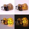 imageTiffany Lamp Dog Stained Glass Night Light for Kids Room Baby Children Boys Girls Teen Bedroom Nursery Bedside Desk Table Unique Birthday Gifts WERFACTORY 5 Color Can Be Choose Brown