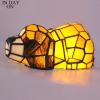 imageTiffany Lamp Dog Stained Glass Night Light for Kids Room Baby Children Boys Girls Teen Bedroom Nursery Bedside Desk Table Unique Birthday Gifts WERFACTORY 5 Color Can Be Choose Brown