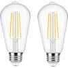 imageWERFACTORY LED E26 Base 6W Bulb Warm White 2700K Tiffany Lamp Table Floor Pendent Chandelier AC110V2 Pack
