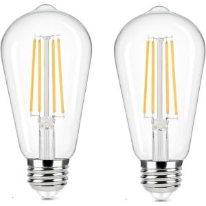 imageWERFACTORY LED E26 Base 6W Bulb Warm White 2700K Tiffany Lamp Table Floor Pendent Chandelier AC110V2 Pack