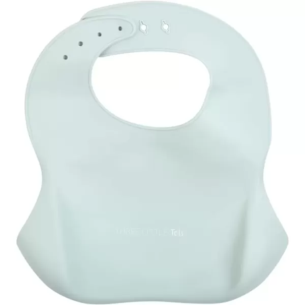 imageThree Little Tots Modern Silicone Baby Bib  Adjustable Fit Waterproof Catch Bibs Honeydew