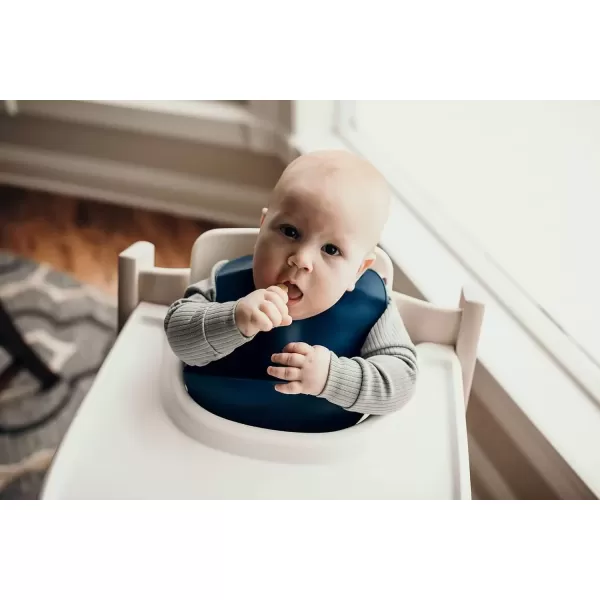 imageThree Little Tots Modern Silicone Baby Bib  Adjustable Fit Waterproof Catch Bibs Sailor