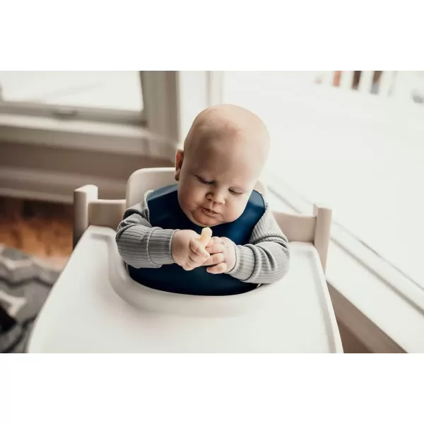imageThree Little Tots Modern Silicone Baby Bib  Adjustable Fit Waterproof Catch Bibs Sailor
