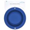 imageSilicone Collapsible Dog Travel Bowl or Kids Toddler Bowl For Eating onthego or at home  Dishwasher and Microwave Safe ampamp Non Toxic BlueBlue