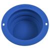 imageSilicone Collapsible Dog Travel Bowl or Kids Toddler Bowl For Eating onthego or at home  Dishwasher and Microwave Safe ampamp Non Toxic BlueBlue