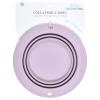 imageSilicone Collapsible Dog Travel Bowl or Kids Toddler Bowl For Eating onthego or at home  Dishwasher and Microwave Safe ampamp Non Toxic BlueLilac