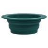 imageSilicone Collapsible Dog Travel Bowl or Kids Toddler Bowl For Eating onthego or at home  Dishwasher and Microwave Safe ampamp Non Toxic BlueForrest