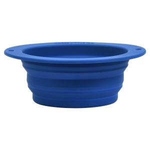 imageSilicone Collapsible Dog Travel Bowl or Kids Toddler Bowl For Eating onthego or at home  Dishwasher and Microwave Safe ampamp Non Toxic BlueBlue