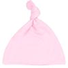 imageThree Little Tots  Knotted Newborn Hat Baby Beanie Hat Top Knot Stretchy Buttery SoftLight Pink