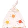 imageThree Little Tots  Knotted Newborn Hat Baby Beanie Hat Top Knot Stretchy Buttery SoftSunshine